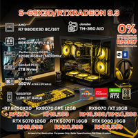 DOTATECH S-G9X3D/RTXRADEON 9.3 - PC GAMING PACKAGE / 32GB DDR5 / 1TB SSD / R7 9800X3D + GPU OPTION(S)