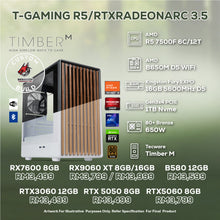 Load image into Gallery viewer, # DOTATECH  T-GAMING R5/RTXRADEONARC 3.5 - CUSTOM PC GAMING PACKAGE # R5 7500F + GPU OPTION(S)
