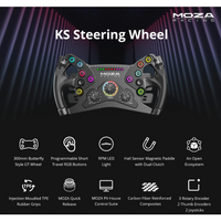MOZA RACING KS Steering Wheel For PC Gaming Simulator