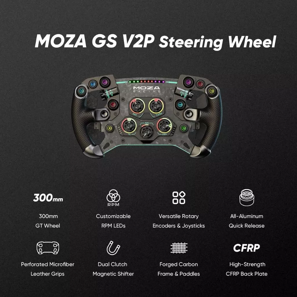 # MOZA RACING GS V2P Steering Wheel #