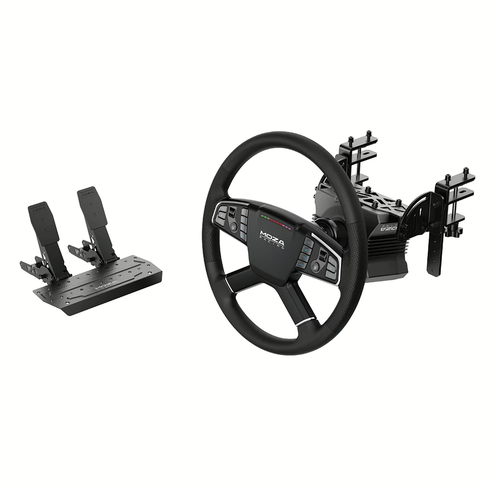 # MOZA RACING R5 - Trucking Bundle for PC (R5 Base + TSW Truck Wheel + SR-P Lite 2 Pedals) #