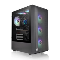 Thermaltake S200 TG ARGB Mid Tower ATX PC Case W/ 3x Pre-Installed 120mm ARGB Lite Fans