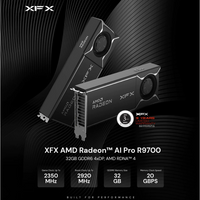 XFX AMD Radeon AI Pro R9700 32GB GDDR6 4xDP 256bit 4096SP DX12 AMD RDNA4 AI Workload GPU / RX-97XPROAIY