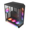 NZXT H6 / H6 RGB+ (2026) Compact Dual-Chamber ATX Mid-Tower Airflow Case With Curved Glass Black / White