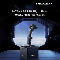 MOZA AB6 Flight Simulator Bundle With MHG Flightstick For PC / AS017