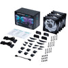 PHANTEKS D30-120 / 120mm Premium D-RGB 30mm Performance Fan / Regular and Reversed / BLACK / WHITE