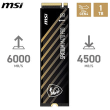 Load image into Gallery viewer, MSI SPATIUM M470 PRO 1TB / 2TB PCIe Gen4x4 M.2 2280 SSD GAMING PERFORMANCE
