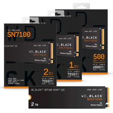 Load image into Gallery viewer, WD_BLACK SN7100 1TB / 2TB M.2 2280 Gen4 PCIe NVMe Internal Performance Gaming SSD
