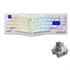 Akko ACR PRO Alice Plus Spray Painted Acrylic White Fully Assembled Mechanical Keyboard Akko Silver / Crystal