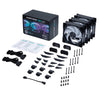PHANTEKS D30-120 / 120mm Premium D-RGB 30mm Performance Fan / Regular and Reversed / BLACK / WHITE