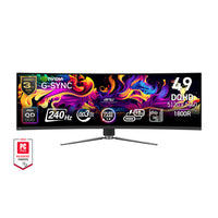 MSI MPG 491CQPX QD-OLED Curved Monitor 49"/ DQHD / QD-OLED / 240Hz / 0.03ms / Adaptive Sync & DHDR True Black 400