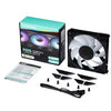 PHANTEKS M25 G2 120mm High Value Daisy-Chained DRGB PWM Fan / Reverse / Regular / Black / White / Single / Triple Pack