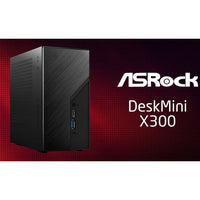 ASRock DeskMini X300W Barebone Mini PC Kit INC CHASIS / MOBO / POWER / COOLER / WiFi/ AMD AM4 Socket