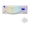Akko ACR PRO Alice Plus Spray Painted Acrylic White Fully Assembled Mechanical Keyboard Akko Silver / Crystal