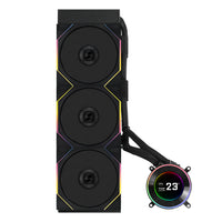 Lian Li Hydroshift II Series 360mm Side-Mounted AIO Liquid CPU Cooler With IPS LCD Screen / Black / White