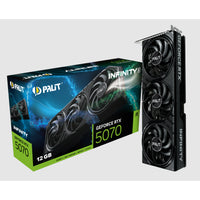 PALIT GeForce RTX 5070 INFINITY 3 12GB GDDR7 192bits 6144CC DX12 NVIDIA DLSS 4 TRIPLE FAN GPU NE75070019K9-GB2050S