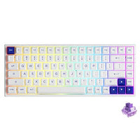 Akko 3084B Plus BLUE ON WHITE Fully Assembled Multi-Mode Wireless Hot-Swap Keyboard