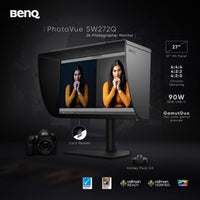 BenQ SW272Q AdobeRGB 90W USB-C Photographer Monitor 27" / QHD / IPS / 60Hz /  5ms / HDR10