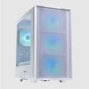TECWARE AERO M High Airflow mATX T.G PC Case With 4 x 120mm PWM ARGB Fans Pre-Installed BLACK / WHITE