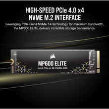 Load image into Gallery viewer, CORSAIR MP600 ELITE PCIe Gen4 x4 NVMe 1.4 M.2 Solid State Drive SSD 1TB / 2TB
