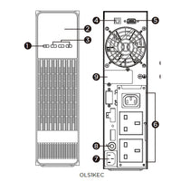 CyberPower OLS1KEC / OLS2KEC / OLS3KEC UPS System ECO Mode Pure Sine Wave Output Color LCD Panel