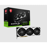 MSI GeForce RTX 4070 Ti VENTUS 3X OC 12GB GDDR6X 21Gbps 192bit PCIe 4.0 DX12 NVIDIA DLSS 3 Triple Fan Thermal Design