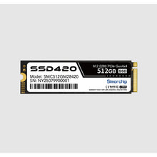 Load image into Gallery viewer, SimorChip SSD 420 PCIe Gen 4x4 NVMe M.2 2280 SSD / 512GB / 1TB
