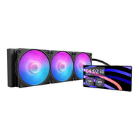 Cooler Master MasterLiquid Core LCD 6” ARGB 360mm AIO CPU Cooler With 6 Inch LCD Screen Black