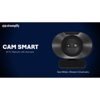 STREAMPLIFY CAM SMART 4K ULTRA HD BLACK WEBCAM