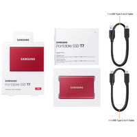 SAMSUNG T7 USB 3.2 Gen2 / Type-C Portable External SSD 500GB / 1TB / 2TB / 4TB / Read/Write speeds up to 1050 / 1000MB/s