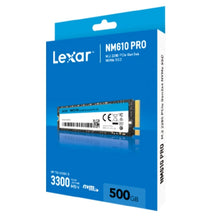 Load image into Gallery viewer, Lexar NM610 PRO 500GB 1TB 2TB M.2 2280 PCIe Gen3x4 NVMe SSD Read 3300MB/s Write 2600MB/s GAMING PERFORMANCE PC LAPTOP
