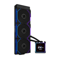 LIAN LI HYDROSHIFT II LCD-S Side Mounted AIO Liquid CPU Cooler With 3/4" IPS LCD Screen 360mm BLACK / WHITE