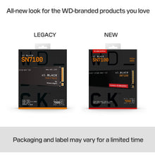 Load image into Gallery viewer, WD_BLACK SN7100 1TB / 2TB M.2 2280 Gen4 PCIe NVMe Internal Performance Gaming SSD
