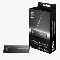 MSI SPATIUM M571 DLP PCIe 5.0 NVMe M.2 2280 2TB SSD / Sequential Read Write up to 14,500MB/s + 11,000MB/s
