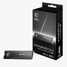 Load image into Gallery viewer, MSI SPATIUM M571 DLP PCIe 5.0 NVMe M.2 2280 2TB SSD / Sequential Read Write up to 14,500MB/s + 11,000MB/s
