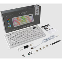 TECWARE SPECTRE EVO 75 / EVO 96 TRI-MODE MECHANICAL KEYBOARD / 400H / TACTILE & Linear / LCD DISPLAY / VOLUME KNOB
