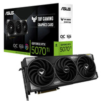 ASUS TUF GAMING GeForce RTX 5070 Ti OC Edition 16GB GDDR7 GPU 28Gbps 256bit PCIe5.0 DX12 DLSS4 TUF-RTX5070TI-O16G-GAMING