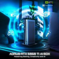 GIGABYTE AORUS RTX 5060 Ti AI BOX 16GB GDDR7 2572 MHz Boost Clock 28Gbps Blackwell Architecture eGPU GV-N506TIXEB-16GD