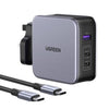 UGREEN NEXODE GaN FAST CHARGER WITH 1.5M USB-C CABLE SIRIM CERTIFIED / 100W / 140W