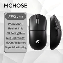 Load image into Gallery viewer, MCHOSE A7 V2 Ultra / Ultra+ Lightweight 59g Gaming Mouse 8K Polling / PAW3950 TI / Charging Dock
