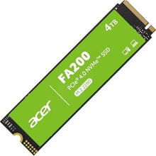 Load image into Gallery viewer, ACER FA200 PCIe Gen 4x4 NVMe 2.0 M.2 2280 Internal SSD 500GB / 1TB / 2TB / 4TB Read-Up-To 7200 MB/s PS5 Compatible
