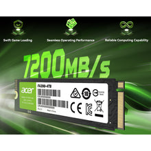 Load image into Gallery viewer, ACER FA200 PCIe Gen 4x4 NVMe 2.0 M.2 2280 Internal SSD 500GB / 1TB / 2TB / 4TB Read-Up-To 7200 MB/s PS5 Compatible
