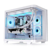 Thermaltake Vision 330 CR ARGB Snow Mid Tower ATX Chassis 6x 120mm ARGB Fans Included