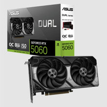 Load image into Gallery viewer, ASUS DUAL GeForce RTX 5060 NORMAL / OC EDITION 8GB GDDR7 GPU 28Gbps 128bit PCIe 5.0 DX12 NVIDIA DLSS 4 DUAL-RTX5060-O8G
