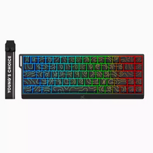 Load image into Gallery viewer, MCHOSE Ace68 Hall Effect Magnetic Keyboard TTC Dragon Lord Magetic Switch Topographic Black / White

