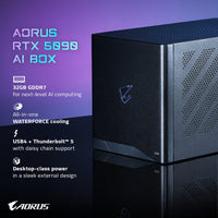 GIGABYTE AORUS RTX 5090 AI Box Graphics 32GB GDDR7 512bit 2407 MHz Graphics Clock 21760 CUDA Cores GV-N5090IXEB-32GD GPU