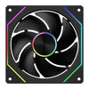 Slevflow ASQ Spectra PWM ARGB 120mm Fan Black Normal / Reverse