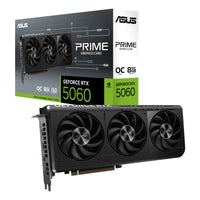 ASUS PRIME GeForce RTX 5060 8GB GDDR7 OC Edition 3X-FAN NVIDIA Blackwell DLSS4 Ray Tracing ADVANCED AI PRIME-RTX5060-O8G