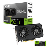 ASUS Dual GeForce RTX 5050 8GB GDDR6 Dual Fan Design / DUAL-RTX5050-8G / DUAL-RTX5050-O8G