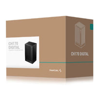 DeepCool CH170 Digital High Airflow Vertical Mini ITX SFF Case With Data Screen / BLACK / WHITE